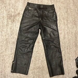 Joe Rocket Black Leather moto gear